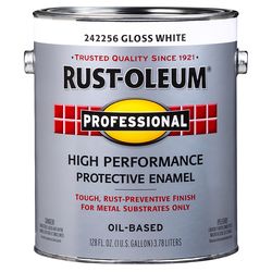 Rust-Oleum Professional Indoor and Outdoor Gloss White Oil-Based Protective Paint 1 gal