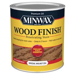 Minwax Wood Finish Semi-Transparent Special Walnut Oil-Based Penetrating Wood Stain 1 qt