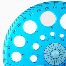 Bazic Products 5.87 in. L X 0.20 in. W Plastic Geometry Ruler Set Metric and SAE