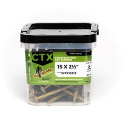 Big Timber No. 15 Ga. X 2-1/2 in. L Star Round Head Coarse Construction Screws