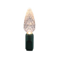 Celebrations Platinum LED C6 Warm White 50 ct String Christmas Lights 25 ft.