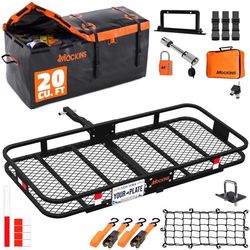 Mockins Orange 60-inx20-inx6-in Cargo Carrier with 20 CuFt Cargo Bag Cargo Carrier Set 1 pk