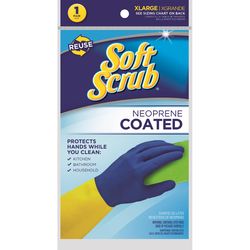 Soft Scrub Latex/Neoprene Cleaning Gloves XL Blue/Yellow 1 pk