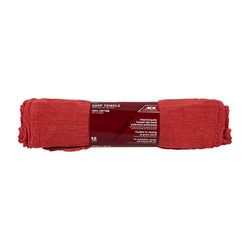 Ace Red Cotton Shop Towels 13 in. W X 15 in. L 12 pk