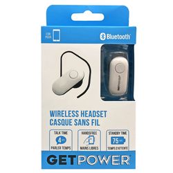 GetPower Wireless Bluetooth Headset 1 pk