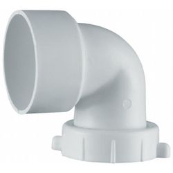 PlumbCraft 1-1/2 in. Slip in. Plastic 90 Degree Elbow 1 pk
