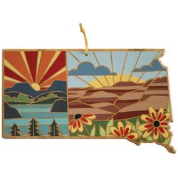 Totally Bamboo 10 in. L X 16 in. W X 1 in. Bamboo South Dakota Summer Stokes Serving & Cutting Board
