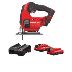 CRAFTSMAN V20* 2Ah Battery and Charger Starter Kit with CRAFTSMAN V20* Cordless Jig Saw