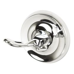 Oakbrook Collection Small Chrome Zinc 2 in. L Double Hook 30 lb 1 pk