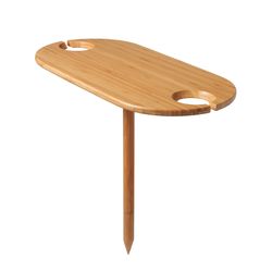 Spectrum Brown Bamboo Wine Table