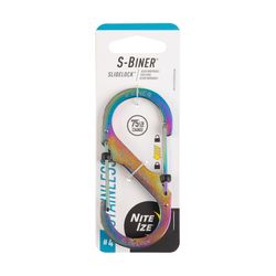 Nite Ize S-Biner SlideLock Stainless Steel Multicolored Locking S-Biner