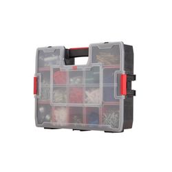 CRAFTSMAN 13 in. W X 3.5 in. H X 17.5 in. D Storage Organizer Plastic 15 compartments Black/Red