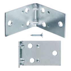 Ace 2-1/2 in. H X 3.75 in. W X 2-1/2 in. D Zinc Inside Wide Corner Brace