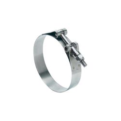 Ideal Tridon 1-5/8 in to 1-7/8 in. 163 Silver Hose Clamp With Tongue Bridge Stainless Steel Band T-B