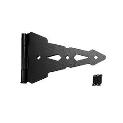 Spring Creek Products 7.75 in. L Powder Coated Black Steel Strap Hinge 1 pk