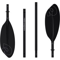 Retrospec Aluminum Inflatable Black Kayak Paddle 7.55 ft. L