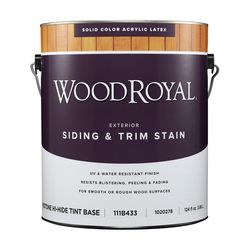 Ace Wood Royal Solid Tintable Flat Tint Base Midtone Hi Hide Base Acrylic Siding/Trim Stain 1 gal