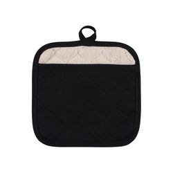 KAF Home Black Cotton Pot Holder/Trivet