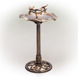 Alpine Plastic 33.5 in. Bird Bath