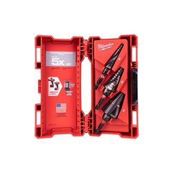 Milwaukee Shockwave Assorted High Speed Steel Impact Duty Step Drill Bit Set Quick-Change Hex Shank