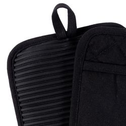 Cat Cora Black Cotton Pot Holder