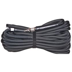 Work Hose 100 ft. L X 1/4 in. D Flexible EPDM Rubber Air Hose 400 psi Black