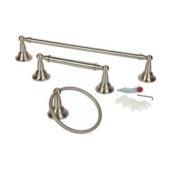 Moen Sage Brushed Nickel Bathroom Hardware Kit Brass