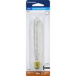 Westinghouse 20 W T6.5 Specialty Incandescent Bulb D.C. Bayonet White 1 pk