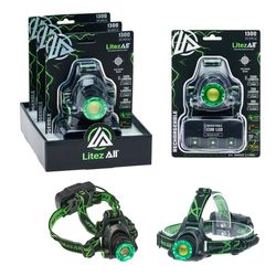 LitezAll Black LED Rechargeable Head Lamp