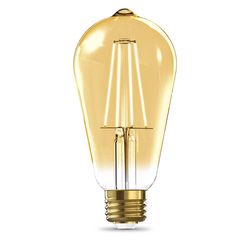 Feit Smart Home ST19 E26 (Medium) Smart-Enabled LED Bulb Amber 60 Watt Equivalence 1 pk
