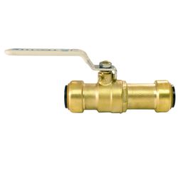 Apollo Tectite 3/4 in. Brass Push Fit Slip Ball Valve Standard Port Quarter-Turn Lever For Potable W