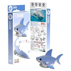 Safari Ltd. Eugy Shark 3D Puzzle Blue/White