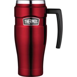 Thermos Stainless King 16 oz Cranberry BPA Free Travel Mug