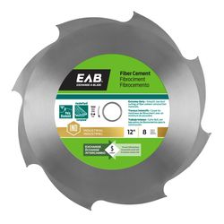 Exchange-A-Blade 12 in. D X 1 in. Industrial Carbide Fiber Cement Blade 8 teeth 1 pk