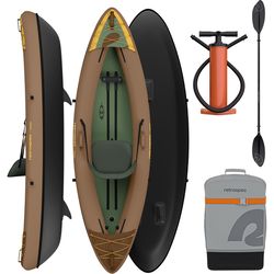 Retrospec Coaster 2.1 PVC Inflatable Wild Spruce Kayak 37 in. W X 118 in. L