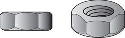 Hillman 4 in. Zinc-Plated Steel SAE Screw Nut 100 pk