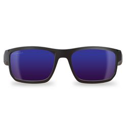 Edge Eyewear Defiance Polarized Aqua Precision Safety Glasses Blue Lens Black Frame 1 pk