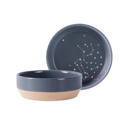 Pet Shop by Fringe Studio Navy Celestial Ceramic Small Pet Bowl