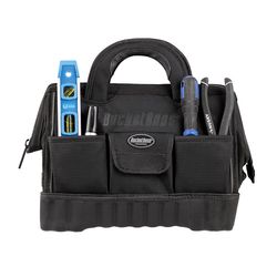 Bucket Boss 14 in. W X 11 in. H Polyester All-Purpose Tool Bag 12 pocket Black
