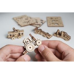 UGears U-Fidget 3D Puzzle Model Wood Natural