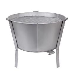 Old Smokey Products 17 in. Medium Charcoal Grill Silver