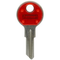 HILLMAN Traditional Key House/Office Key Blank 80 Single For Chicago locks Blue/Silver
