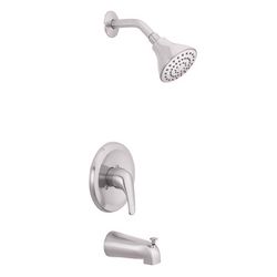 Oakbrook Collection 1-Handle Brushed Nickel Tub and Shower Faucet