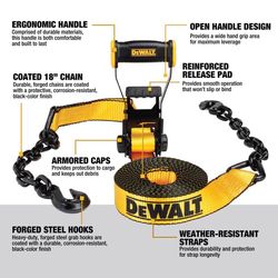 DeWalt 2 in. W X 30 ft. L Ratchet Strap 3333 lb 1 pk