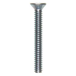 HILLMAN No. 10-24 Ga. X 1-1/2 in. L Phillips Flat Head Zinc-Plated Steel Machine Screws 100 pk