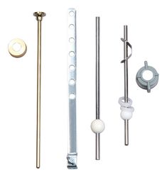 Ace 1/4 in. Brushed Brass Sink Drain Rod and Strap