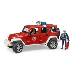 Bruder Jeep Wrangler Fire Vehicle with Fireman Toy Multicolored