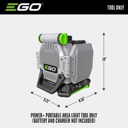 EGO Power+ 4-3/4 in. 4-Panel lights 40 W LED Portable Area Light TOOL ONLY