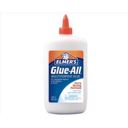 Elmer's Glue-All High Strength Polyvinyl acetate homopolymer Clear All Purpose Adhesive 16 oz