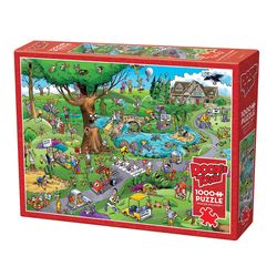 Cobble Hill Doodle Town Par For The Course Jigsaw Puzzle 1000 pc